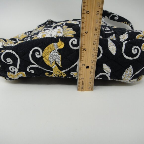 Vera Bradley Shoulder Bag Tote  YELLOW BIRD Quilted Cotton Purse - Picture 8 of 10